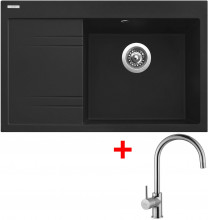 Sinks RIM 780 P Metalblack + Vitalia 